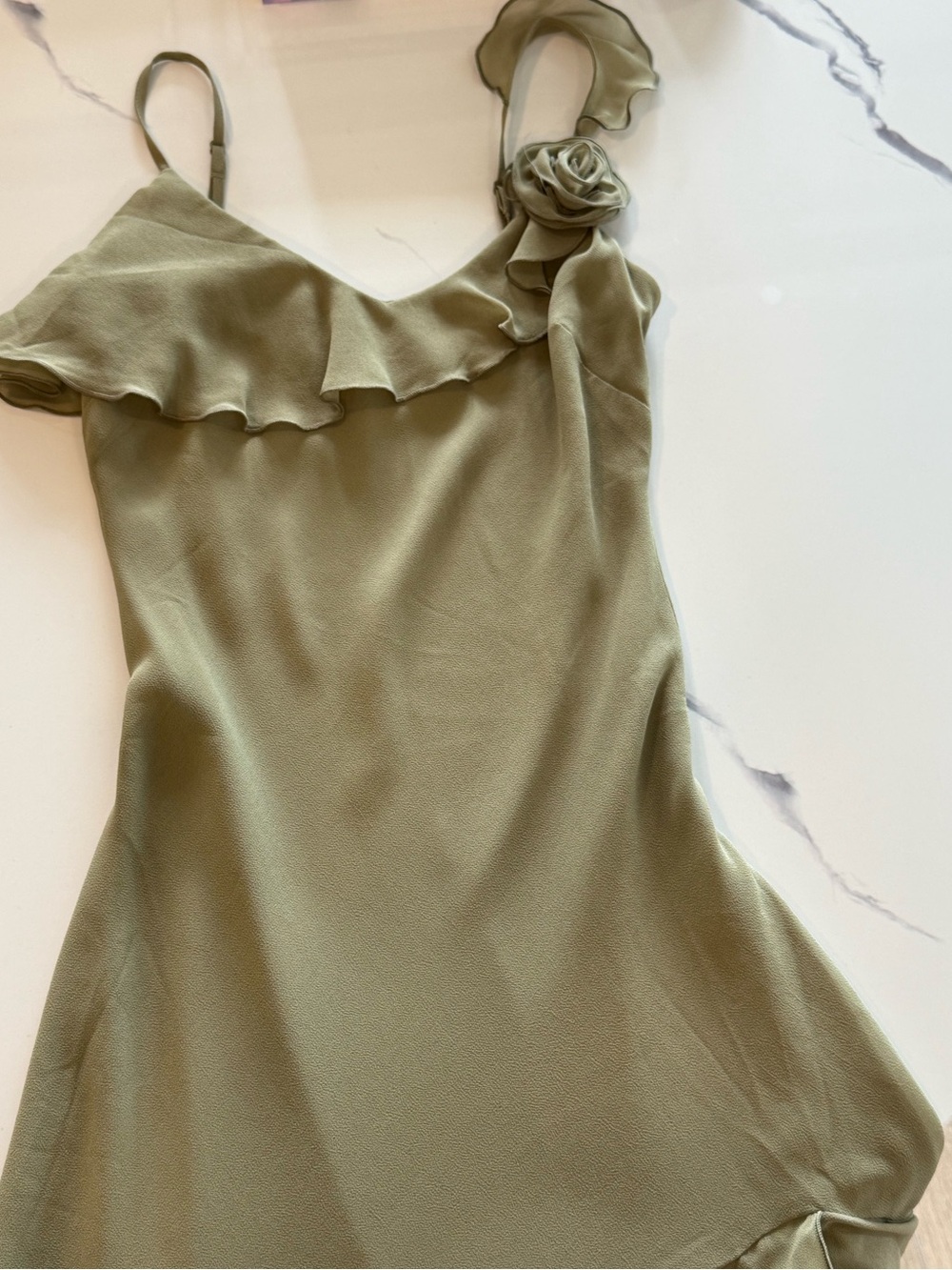 Wilfred Olive Green Midi Dress